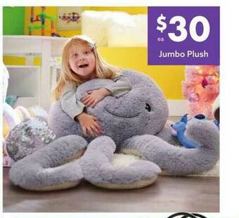 Big Lots Jumbo Plush offer