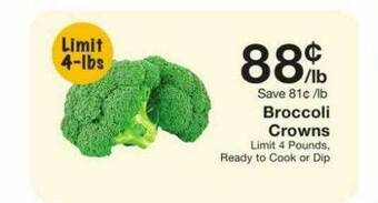 Fairway Store Market Broccoli Crowns offer