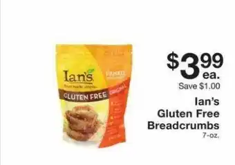 Fairway Store Market Ian's Gluten Free Breadcrumbs offer