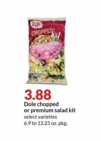 Hy-Vee Dole Choped Or Premium Salad Kit offer