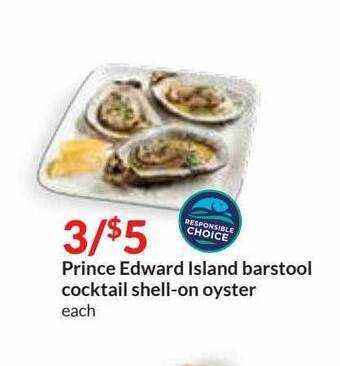 Hy-Vee Prince Edward Island Barstool Cocktail Shell-on Oyster offer