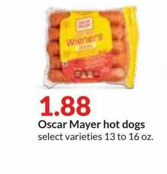 Hy-Vee Oscar Mayer Hot Dogs offer