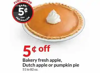 Hy-Vee Bakery Fresh Apple, Dutch Apple Or Pumpkin Pie offer