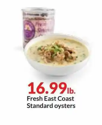 Hy-Vee Freah East Coast Standard Oysters offer