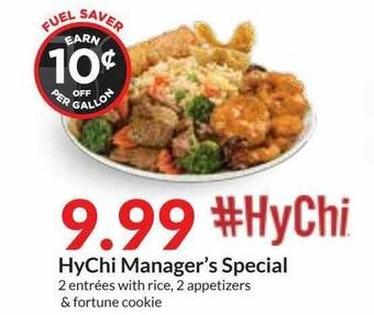 Hy-Vee Hychi Manager;s Special offer
