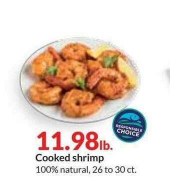 Hy-Vee Cooked Shrimp offer