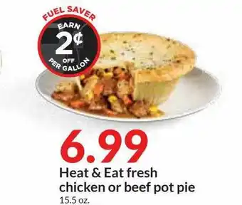 Hy-Vee Heat & Eat Fresh Chicken Or Beef Pot Pie offer