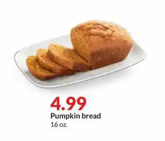 Hy-Vee Pumpkin Bread offer