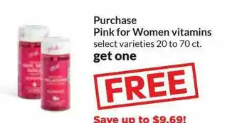 Hy-Vee Pink For Women Vitamins offer