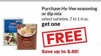 Hy-Vee Hy-vee Seasoning Or Dip Mix offer