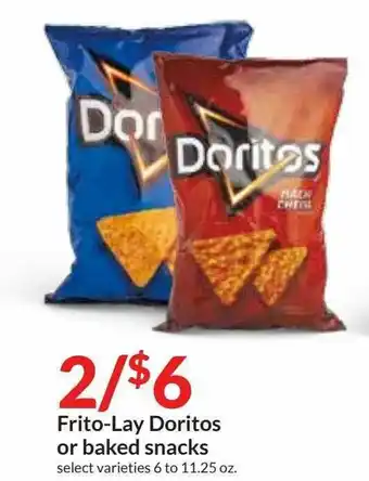 Hy-Vee Frito-lay Doritos Or Baked Snacks offer