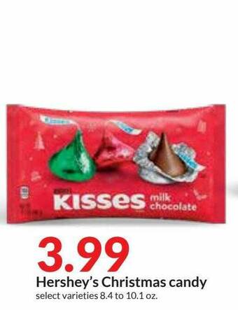 Hy-Vee Hershey's Christmas Candy offer