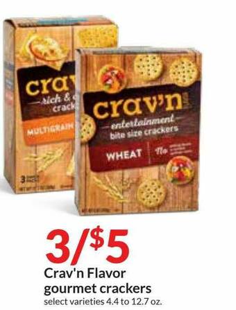 Hy-Vee Crav'n Flavor Gourmet Crackers offer