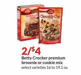 Hy-Vee Betty Crocker Premium Brownie Or Cookie Mix offer