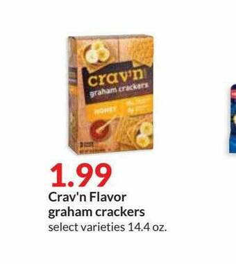 Hy-Vee Crav'n Flavor Graham Crackers offer