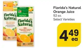 Albertsons Florida's Natural Orange Juice offer