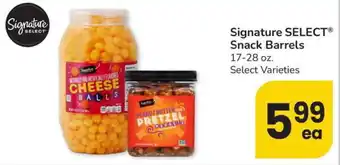 Albertsons Signature SELECT Snack Barrels offer