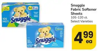 Albertsons Snuggle Fabric Softener Sheets offer