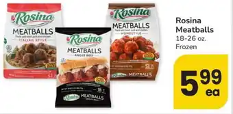 Albertsons Rosina Meatballs offer