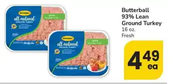 Albertsons Butterball 93% Lean Ground Turkey offer