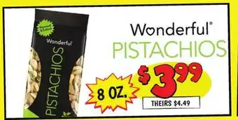 Ollie's WONDERFUL PISTACHIOS offer