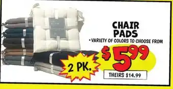 Ollie's CHAIR PADS offer