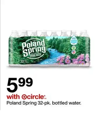 Target Poland Spring 32-pk. bottled water offer