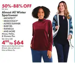 Boscov's Almost All Winter Sportswear offer