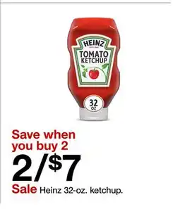 Target Heinz 32-oz. ketchup offer