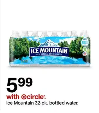 Target Ice Mountain 32-pk. bottled water offer