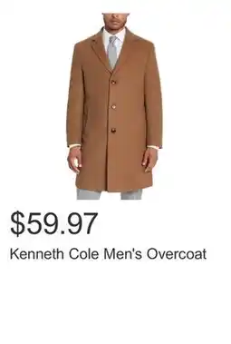 Costco Kenneth Cole Men's Overcoat offer