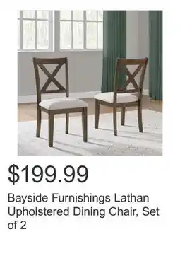 Costco Bayside Furnishings Lathan Upholstered Dining Chair, Set of 2 offer