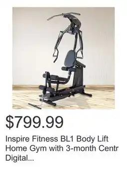 Costco Inspire Fitness BL1 Body Lift Home Gym with 3-month Centr Digital Membership offer