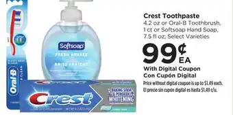 Food 4 Less Crest Toothpaste offer