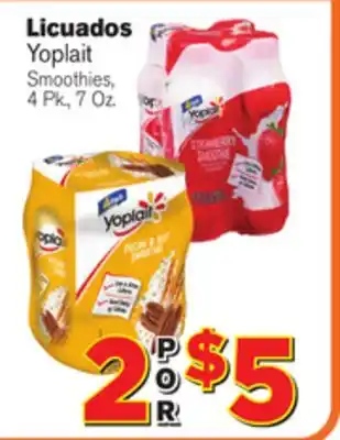 El Super Fresh Yoplait Smoothies offer