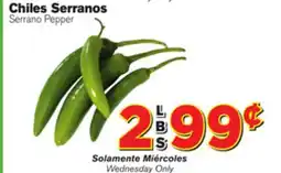 El Super Fresh Serrano Pepper offer