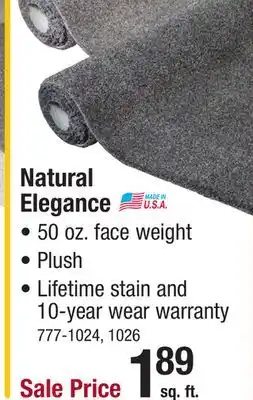 Menards Marquis Industries Natural Elegance Granite Stone Plush Carpet 12 ft. Wide offer