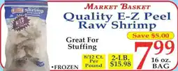 Market Basket Quality E-Z Peel Raw Shrimp offer