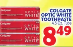 Bravo Supermarkets COLGATE OPTIC WHITE TOOTHPASTE offer