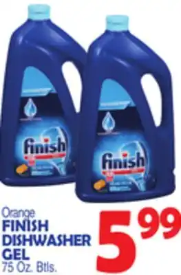 Bravo Supermarkets FINISH DISHWASHER GEL offer