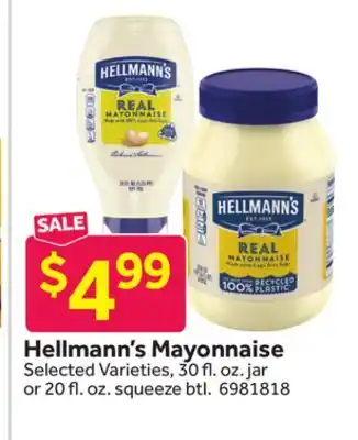 Stop&Shop Hellmann's Mayonnaise offer