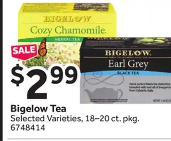 Stop&Shop Bigelow Tea offer