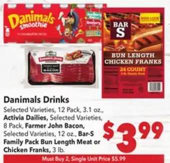 Vallarta Supermarkets Danimals Drinks offer