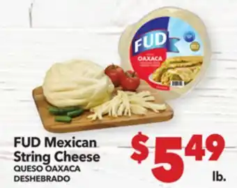 Vallarta Supermarkets FUD Mexican String Cheese/QUESO OAXACA DESHEBRADO offer