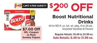 ShopRite Nutritional Drinks offer