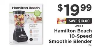ShopRite Hamilton Beach 10-Speed Smoothie Blender offer