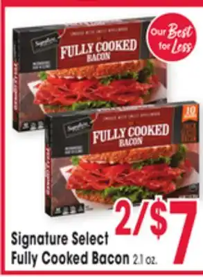 Jewel-Osco Signature Select Fully Cooked Bacon offer