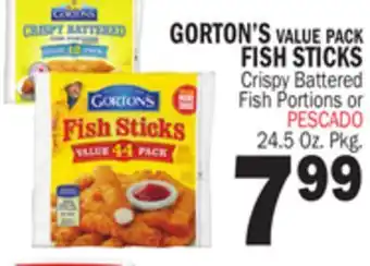 Bravo Supermarkets GORTON'S VALUE PACK FISH STICKS offer