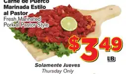 El Super Fresh Fresh Marinated Pork al Pastor Style offer