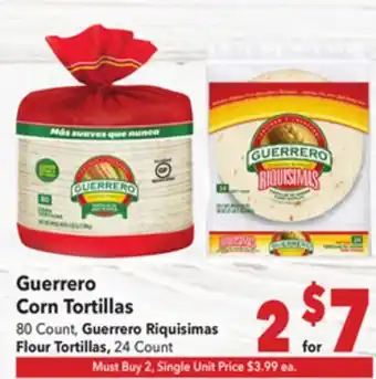 Vallarta Supermarkets Guerrero Corn Tortillas offer